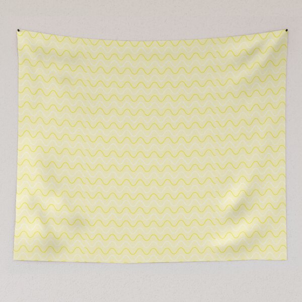 Item preview, Pastel Yellow Curvy Waves Pattern designed and sold by Moonshine Paradise.