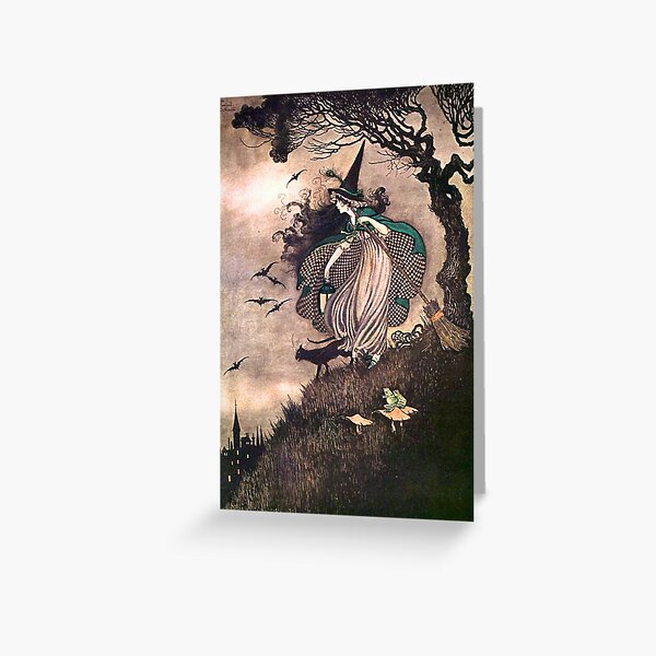 The Little Witch - Ida Rentoul Outhwaite Greeting Card