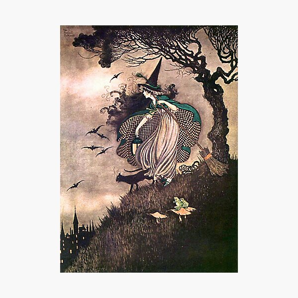 Item preview, The Little Witch - Ida Rentoul Outhwaite designed and sold by forgottenbeauty.