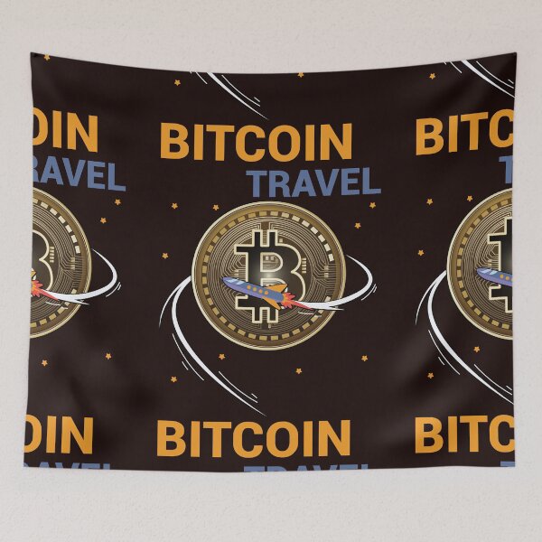 Item preview, BITCOIN TRAVEL designed and sold by IWEARUWEAR.