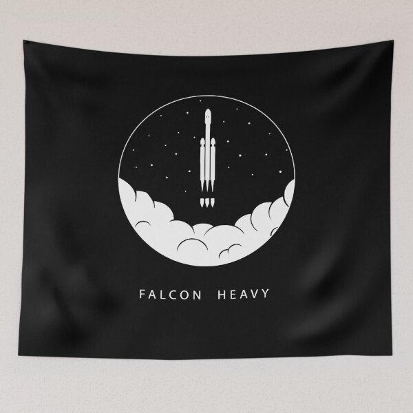 Item preview, falcon heavy in circle designed and sold by whatsyokidswear.