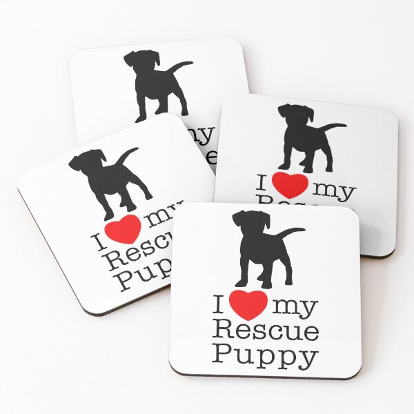 Item preview, I Love My Rescue Puppy - Adopt a Rescue Dog Lovers designed and sold by Marc Scott-Parkin.
