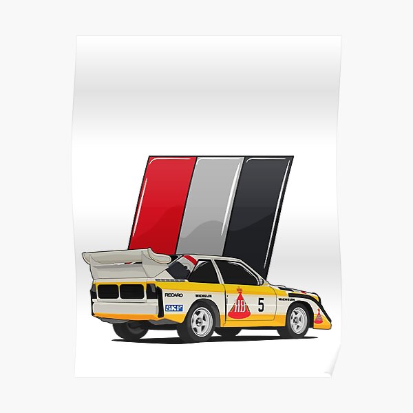 Poster DIN A2 Audi  quattro S1 E2 