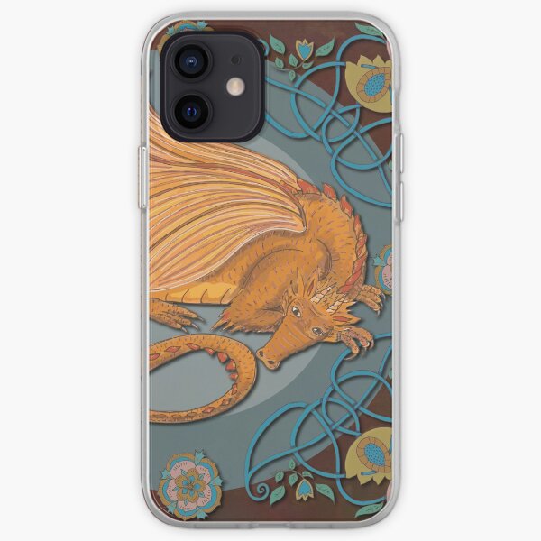Celtic Medieval Earth Dragon iPhone Soft Case
