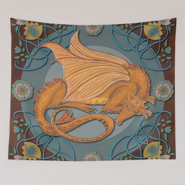 Item preview, Celtic Medieval Earth Dragon designed and sold by lottibrown.