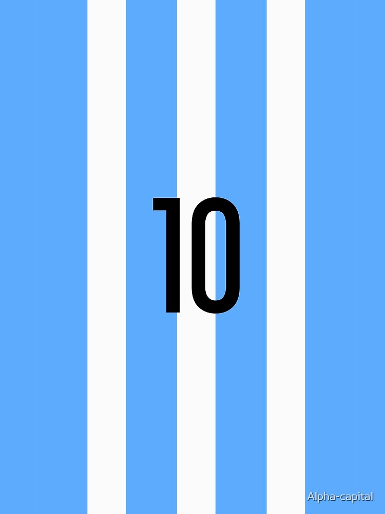 Leo Messi: jersey number 10. Graphic T-Shirt for Sale by Alpha-capital