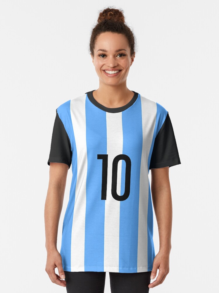 Leo Messi: Jersey number 10 Graphic T-Shirt for Sale by Alpha-capital