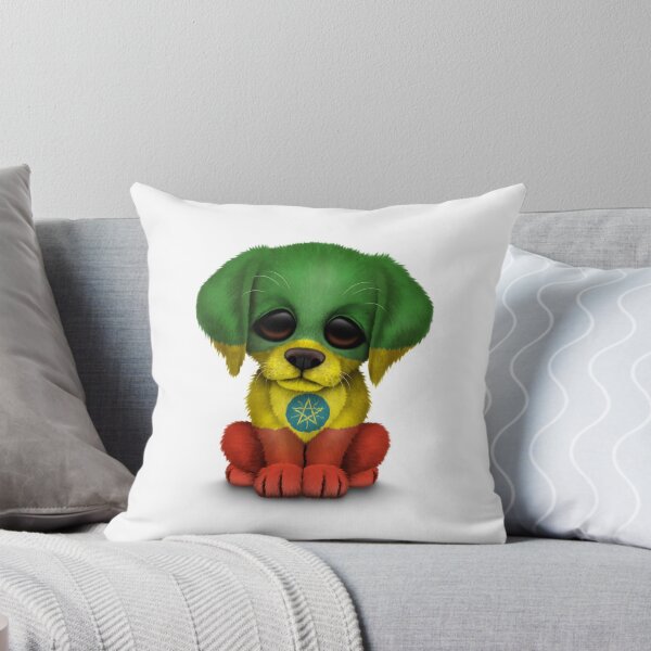 Item preview, Cute Patriotic Ethiopian Flag Puppy Dog designed and sold by JeffBartels.