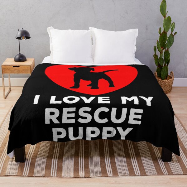 Item preview, I Love My Rescue Puppy - Adopt a Rescue Dog Lovers designed and sold by Marc Scott-Parkin.