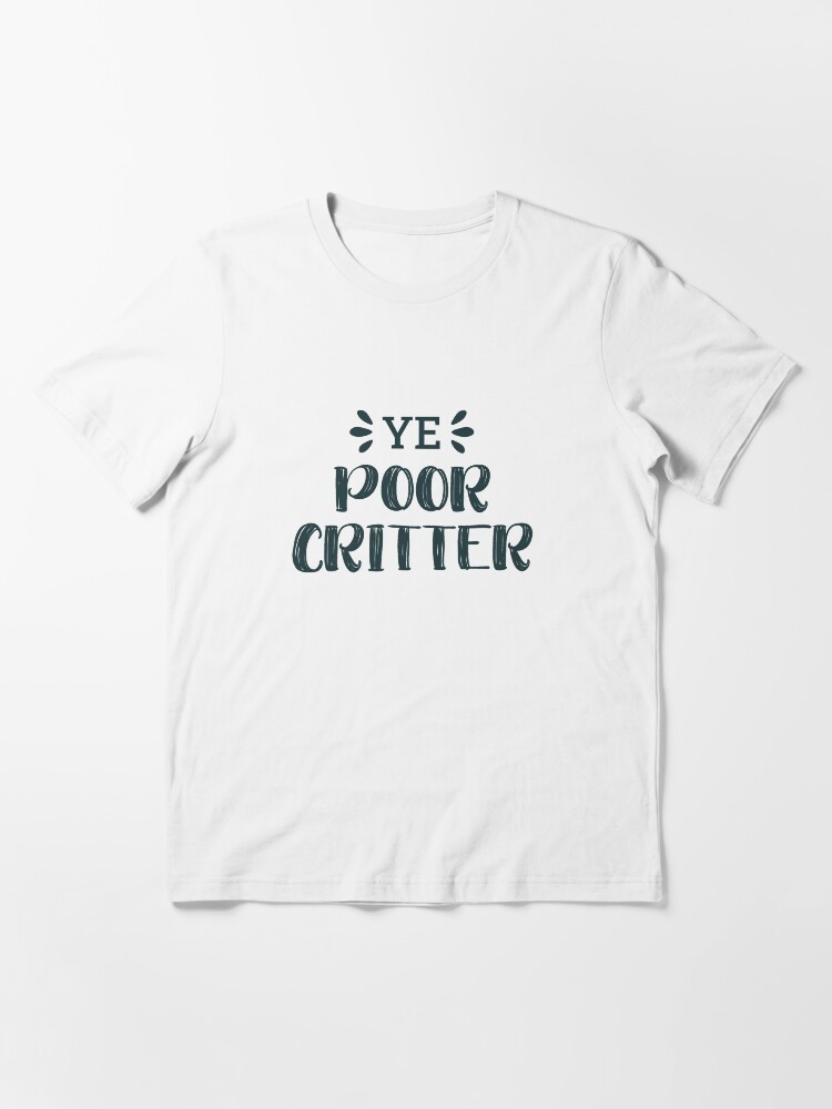 Imagen 3 de 7, Camiseta esencial con la obra Ye Poor Critter (BG verde oscuro), diseñada y vendida por FilipeFerreira.