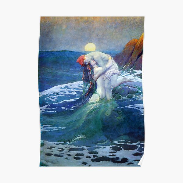 The Mermaid - Howard Pyle Poster
