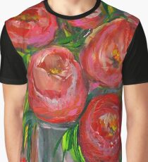 Abstract Tulips in Vase Graphic T-Shirt