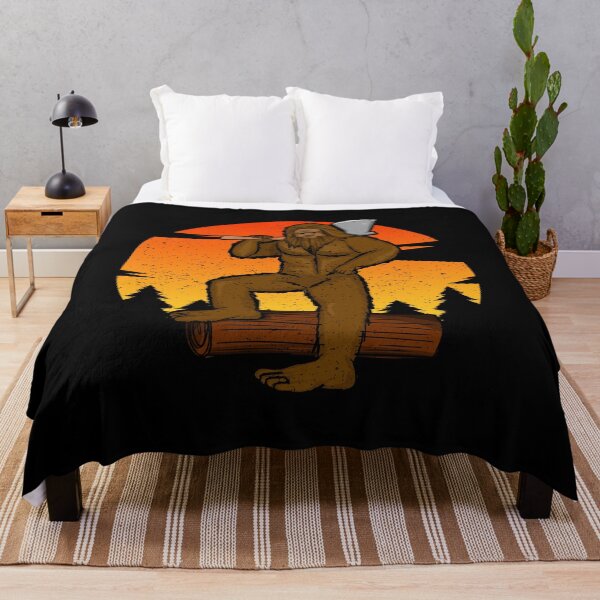 Item preview, Bigfoot Chopping Wood At Forest designed and sold by tpixx.