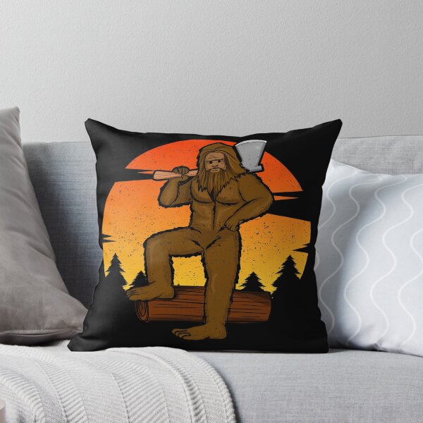 Item preview, Bigfoot Chopping Wood At Forest designed and sold by tpixx.