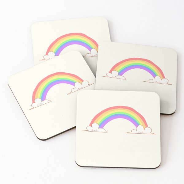 Item preview, Rainbow With Cloud Friends  designed and sold by ForTheFrogWar.