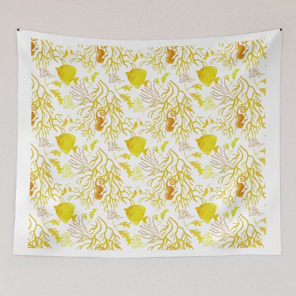 Item preview, Yellow fish pattern designed and sold by AgniArt.