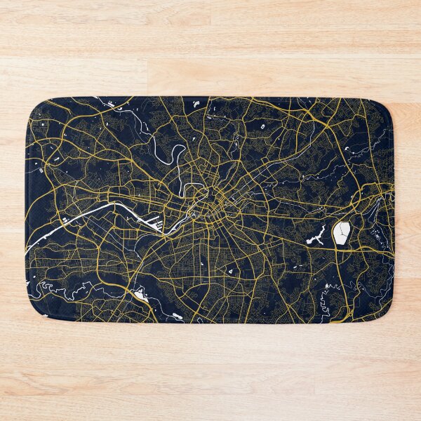 Item preview, Manchester City Map of England - Gold Art Deco designed and sold by deMAP.