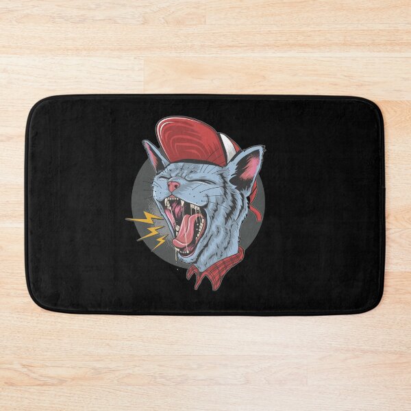 Item preview, CAT KITTY SCREAM OVER ROCK N ROLL PUNKER ARTWORK VERCTOR designed and sold by teemix.