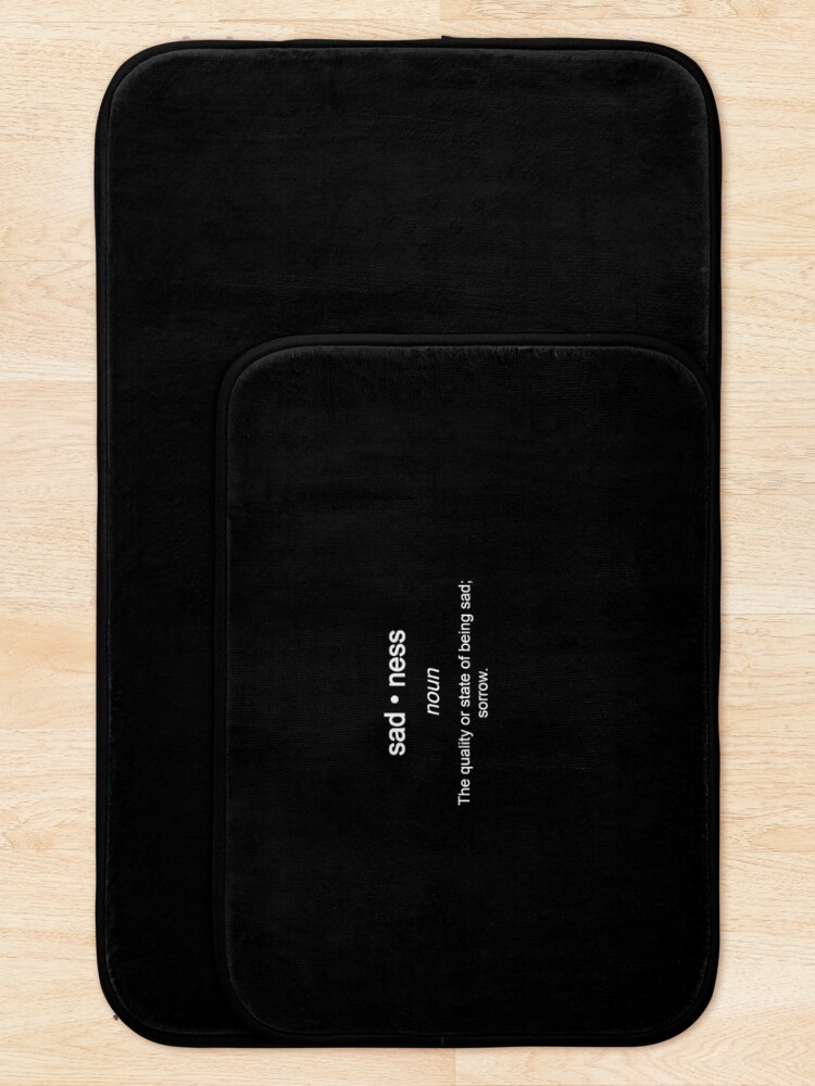 Thumbnail 5 of 6, Bath Mat, sadness designed and sold by Rudolfsxd.