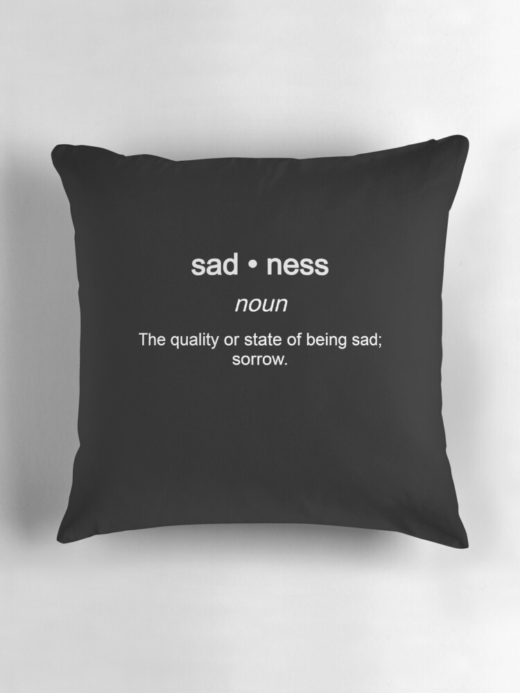 Thumbnail 3 of 4, Pillow, sadness designed and sold by Rudolfsxd.