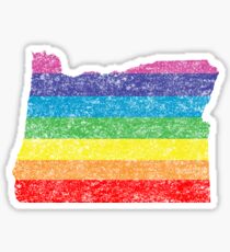 oregon rainbo Sticker