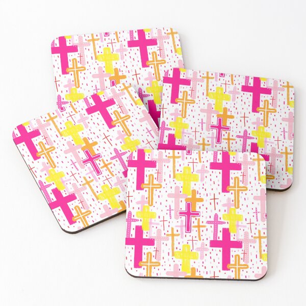 Item preview, Preppy Pink Cross Pattern designed and sold by gbreshears.