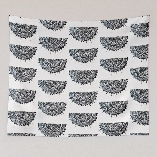 Item preview, Mandala flower black and white designed and sold by Jahnvi03.