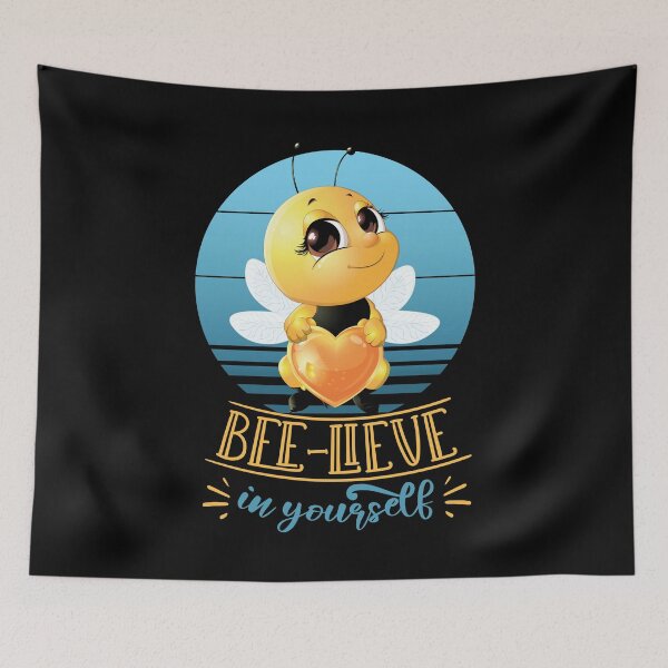 Item preview, Believe In Yourself - Just BEElieve | Bees pun designed and sold by Petra Becker.