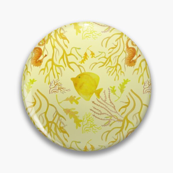 Item preview, Yellow fish pattern light yellow designed and sold by AgniArt.