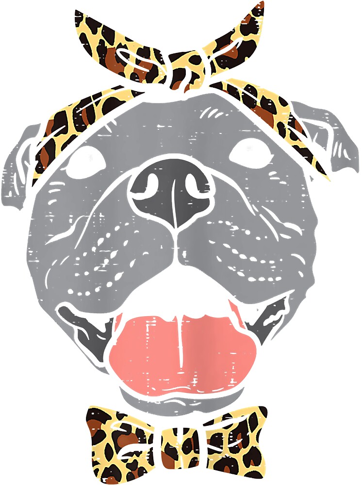 Pitbull distressed sunset retro dog face design Kids T-Shirt for