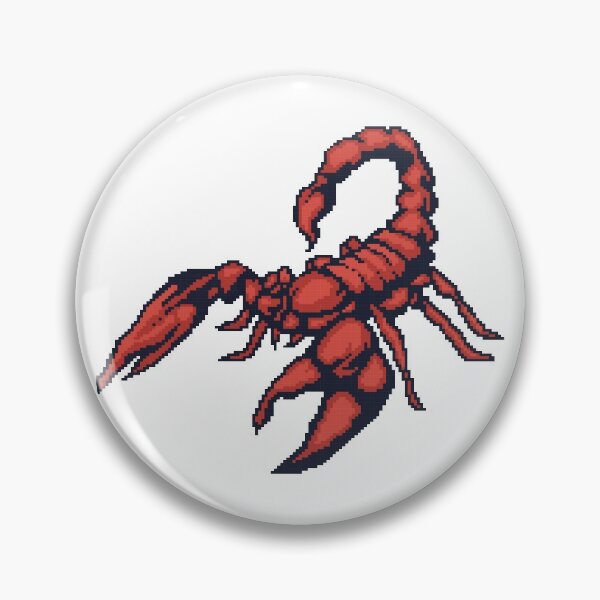 Item preview, pixel art red scorpion designed and sold by yusufstry.