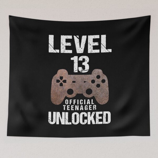 Item preview, Level 13 Unlocked Teenager Boy 13 Birthday Gamer designed and sold by Lenny Stahl.