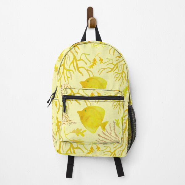 Item preview, Yellow fish pattern light yellow designed and sold by AgniArt.