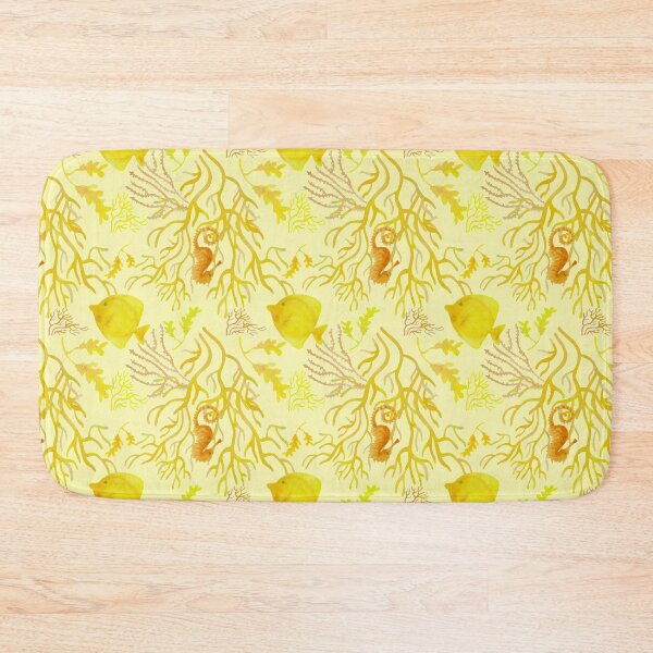 Item preview, Yellow fish pattern light yellow designed and sold by AgniArt.