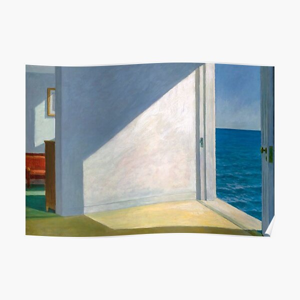 Peinture des chambres au bord de la mer d'Edward Hopper Poster