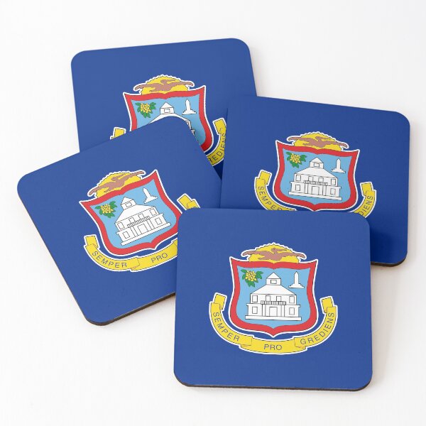 Item preview, Sint Maarten Flag Gifts, Masks, Stickers & Products designed and sold by mpodger.