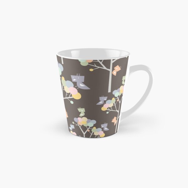 Item preview, Colorful Pastels Whimsical Tweet Birds On Branches Of Dotted Trees © fatfatin designed and sold by fatfatin.