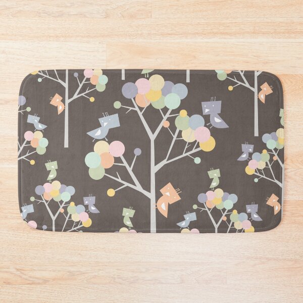 Item preview, Colorful Pastels Whimsical Tweet Birds On Branches Of Dotted Trees © fatfatin designed and sold by fatfatin.