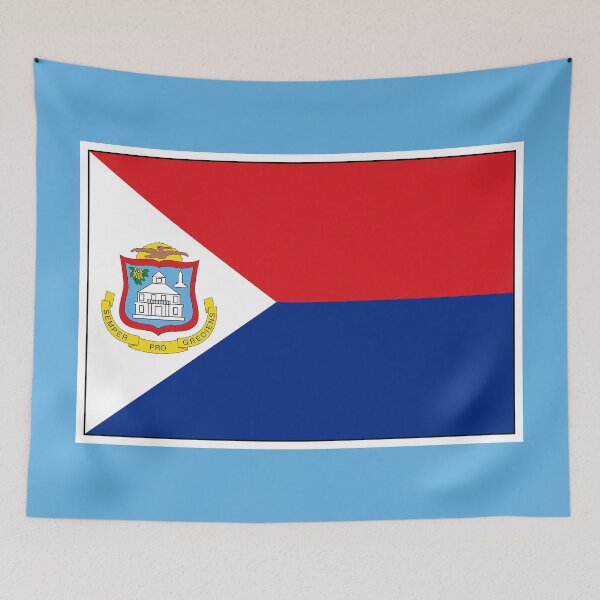 Item preview, Sint Maarten Flag Gifts, Masks, Stickers & Products designed and sold by mpodger.