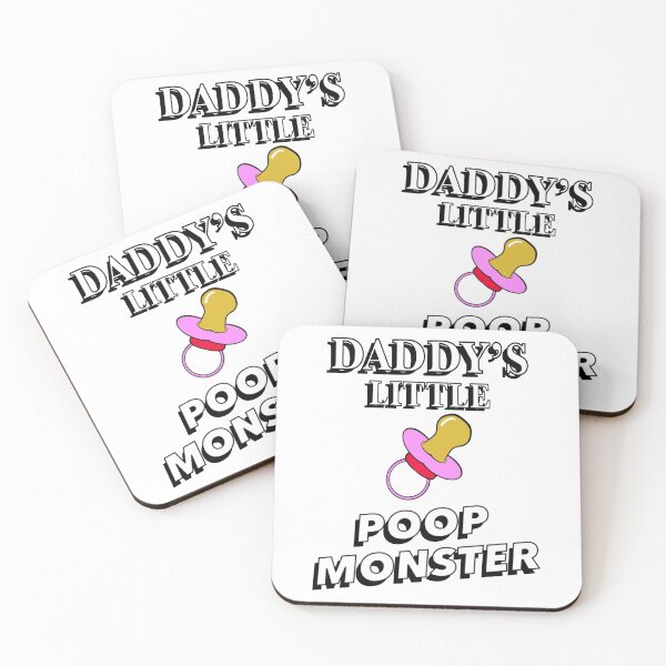 Item preview, Daddys Little Poop Monster - Pink designed and sold by BusyMonkeys.