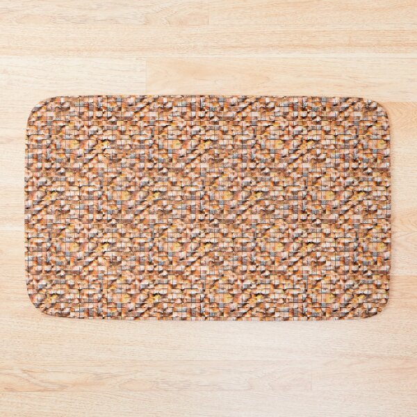 Item preview, Failed orange rustic ceramic tile, virtual image designed and sold by ShapesColors.