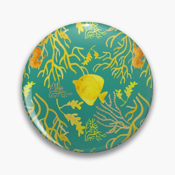 Item preview, Yellow fish pattern sea designed and sold by AgniArt.