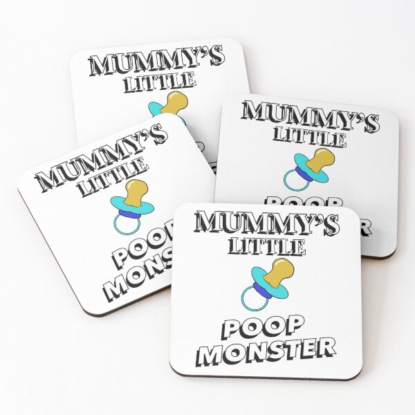 Artikelvorschau, Mummys Little Poop Monster - Blau entworfen und verkauft von BusyMonkeys.