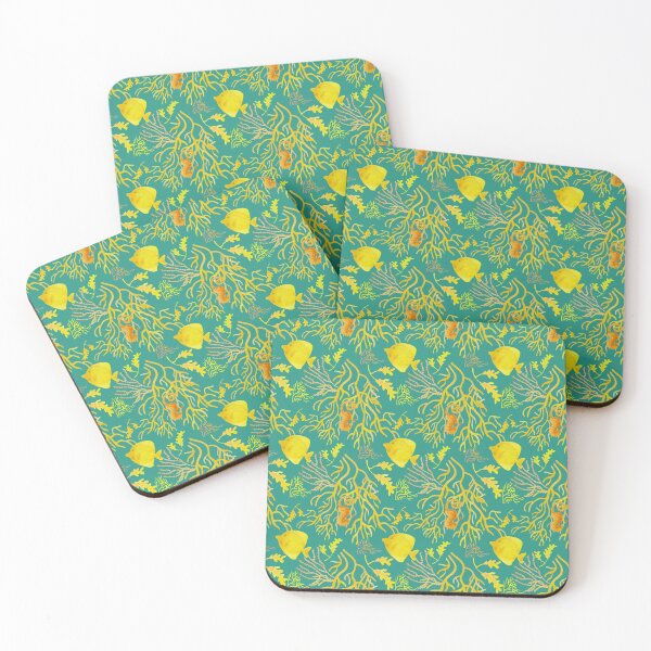 Item preview, Yellow fish pattern sea designed and sold by AgniArt.