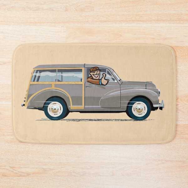 Item preview, Morris Minor Traveller in Rose Taupe designed and sold by Bigs66.