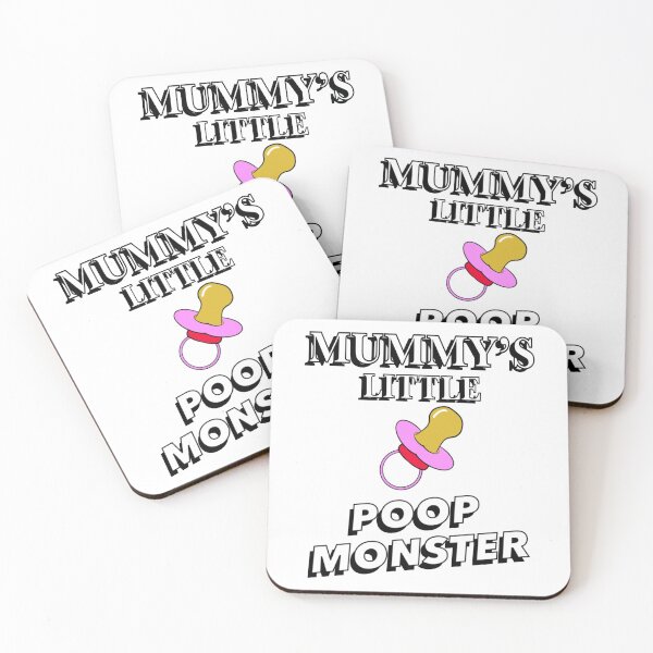 Artikelvorschau, Mummys Little Poop Monster - Pink entworfen und verkauft von BusyMonkeys.
