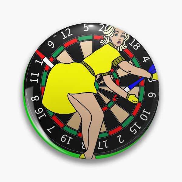 Artikelvorschau, Dartscheibe Dartspieler mit Dartpfeile entworfen und verkauft von flofin.