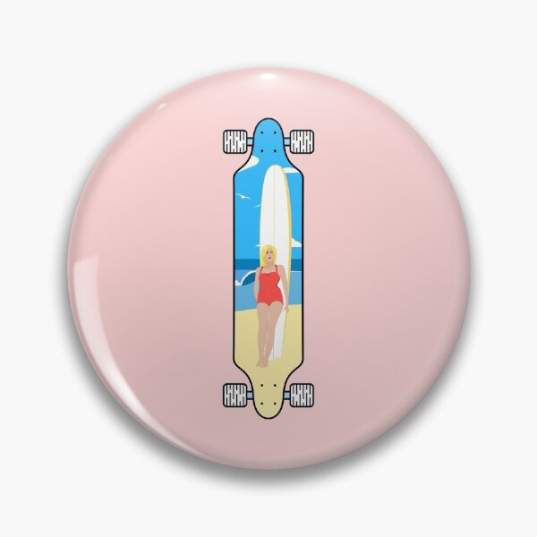 Item preview, Longboard Surfer Girl designed and sold by Fangpunk.