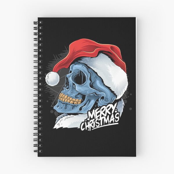 Item preview, christmas skull wearing santa claus hat vector designed and sold by teemix.