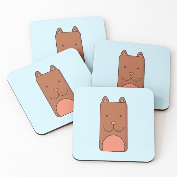 Item preview, Japanese Kawaii Cute Smiley Face - Dog - Blue designed and sold by crazycollective.